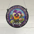 Pansy Personalised Stained Glass Effect Suncatcher